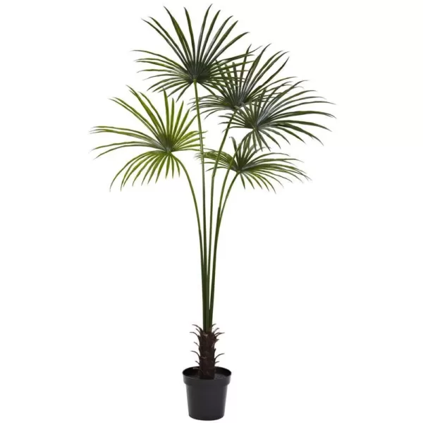 Nearly Natural 7 ft. UV Resistant Indoor/Outdoor Fan Palm Tree