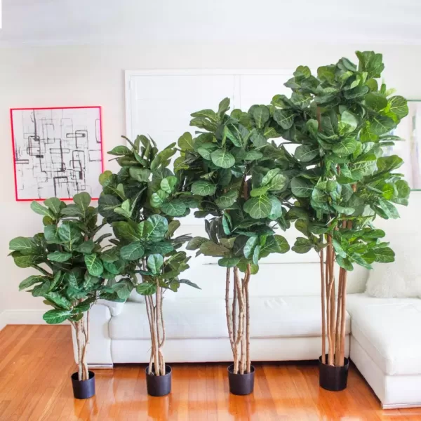 Nearly Natural 7 ft. Fiddle Leaf Fig Artificial Tree