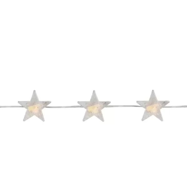 Northlight 20-Light LED Warm White Star Micro Fairy Christmas Lights with 6 ft. Copper Wire