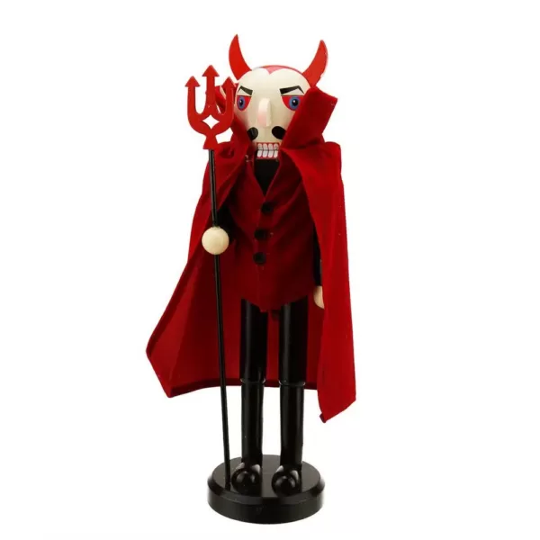 Northlight 14 in. Red Devil Wooden Halloween Nutcracker