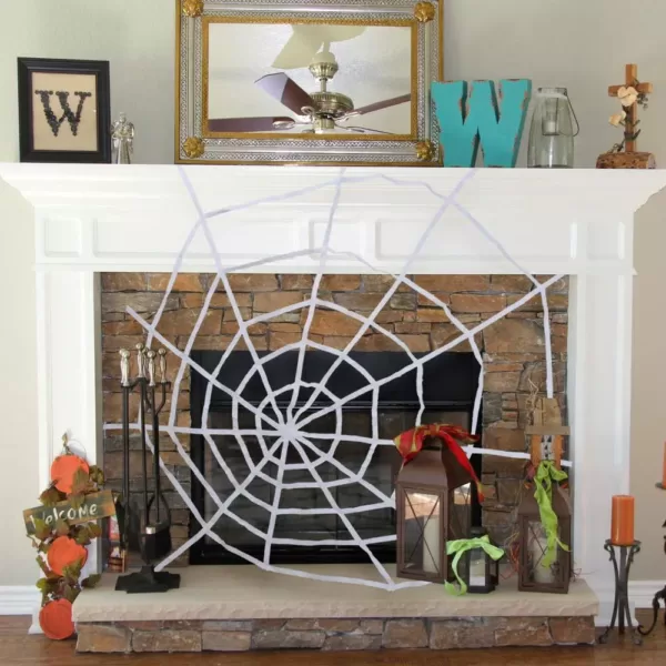 Northlight 80 in. White Spider Web Halloween Decoration