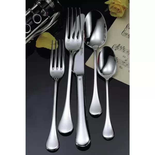 Oneida Puccini 18/10 Stainless Steel Teaspoons, U.S. Size (Set of 12)