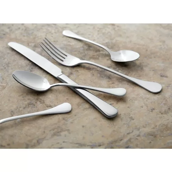 Oneida Puccini 18/10 Stainless Steel Teaspoons, U.S. Size (Set of 12)