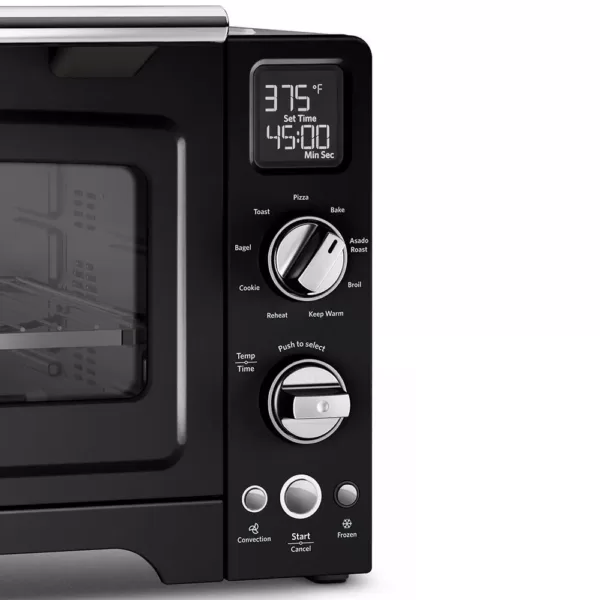 KitchenAid 2000 W 4-Slice Onyx Black Convection Toaster Oven with Non-Stick Pan, Broiling Rack and Cooling Rack