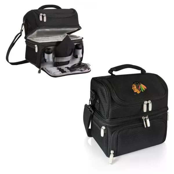 Picnic Time Pranzo Black Chicago Blackhawks Lunch Bag