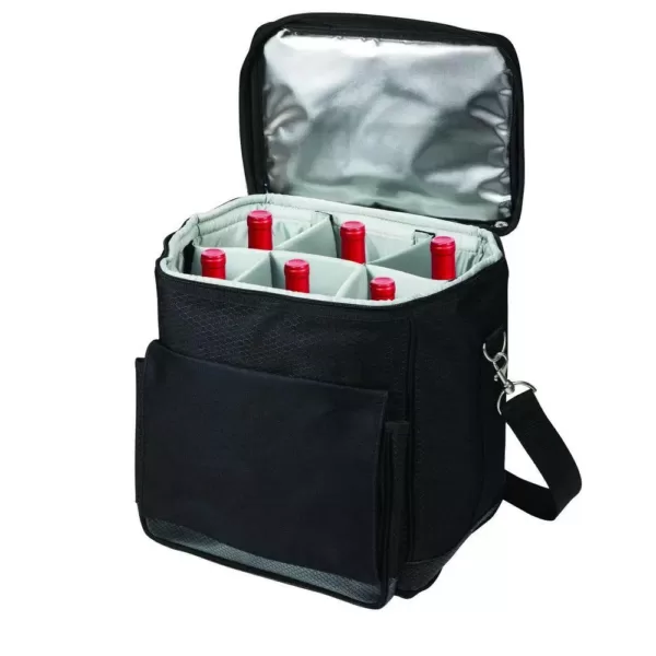 Picnic Time Cellar Wine Tote/Cooler with Trolley