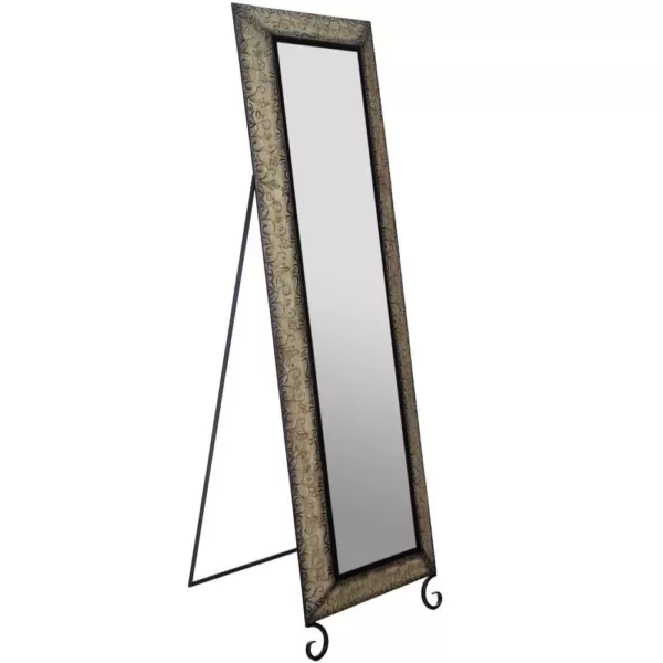 Pinnacle Oversized Antique Bronze Metal Modern Mirror (66.5 in. H X 20.1 in. W)