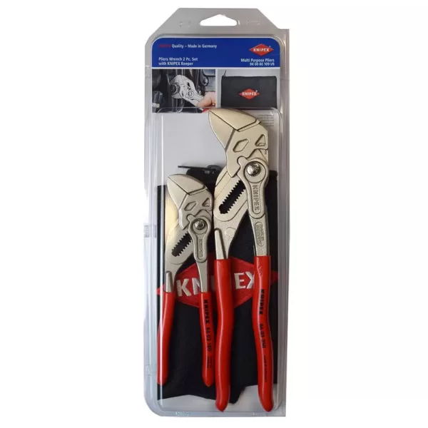 KNIPEX 10 in. Cobra Water Pump and Hose Clamp Pliers Set with Carry Pouch (2-Piece)