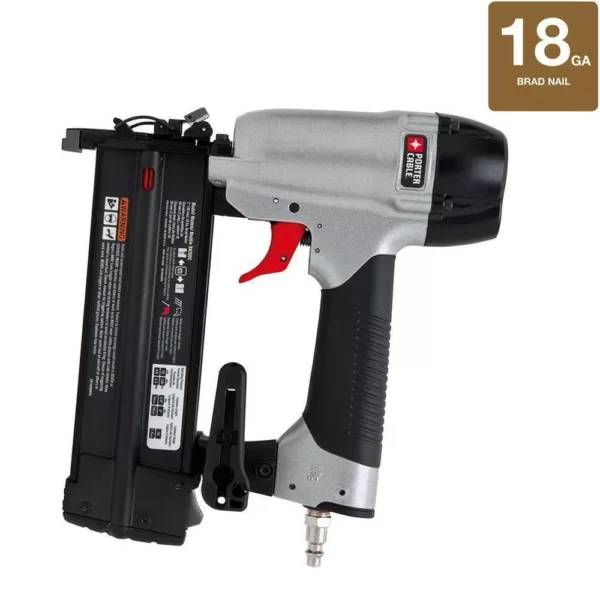 Porter-Cable 18-Gauge Pneumatic Brad Nailer Kit with Bonus 23-Gauge 1-3/8 in. Pin Nailer