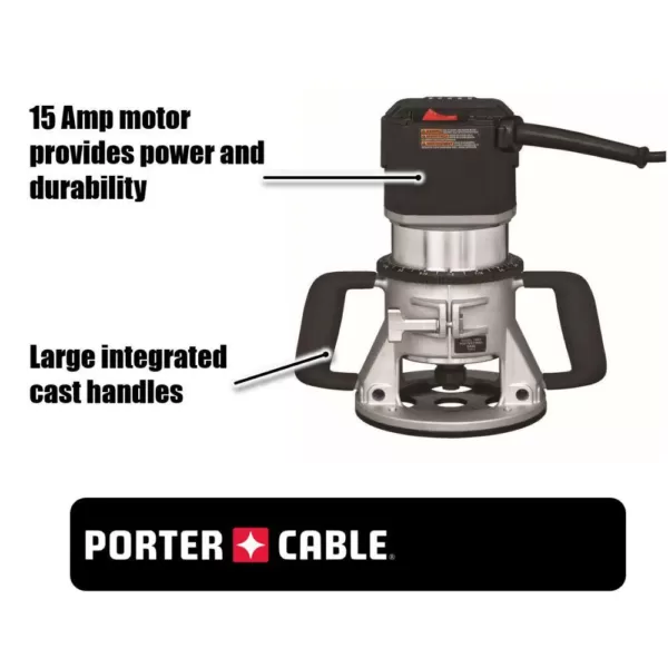 Porter-Cable 15 Amp Corded 3-1/4 Horsepower 5-Speed Router