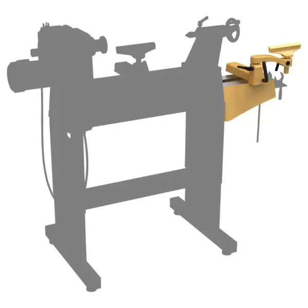 Powermatic PM2014 13 in. Wood Lathe Bed Extension and Post