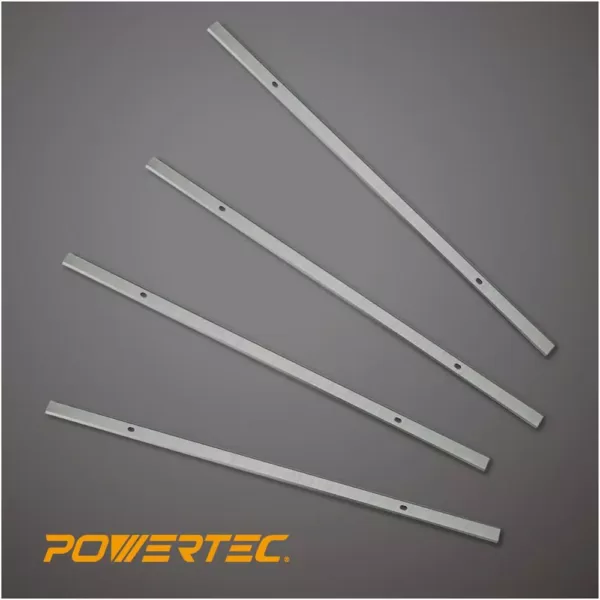 POWERTEC 13 in. HSS Replacement Planer Blades for the Ryobi Planer AP1300- 2 Sets 4 Knives