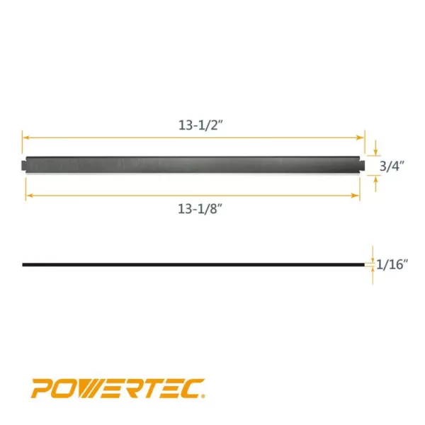 POWERTEC 13 in. High-Speed Steel Planer Knives for Ryobi Planer AP1301 (2-Sets) 4-Knives