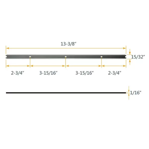 POWERTEC 13 in. HSS Replacement Planer Blades - 2 Sets 6 Knives