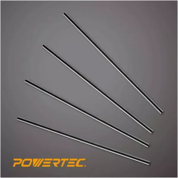 POWERTEC 12 in. High-Speed Steel Planer Knives for Makita 2012 / 2012NB (Set of 4)