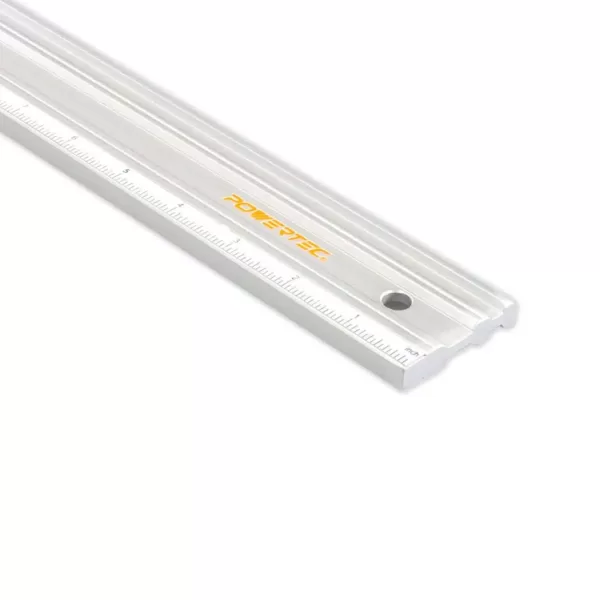 POWERTEC 50 in. Anodized Aluminum Straight Edge Ruler, Metal Machined Flat to Within 0.003 in. Over Full 50 in.