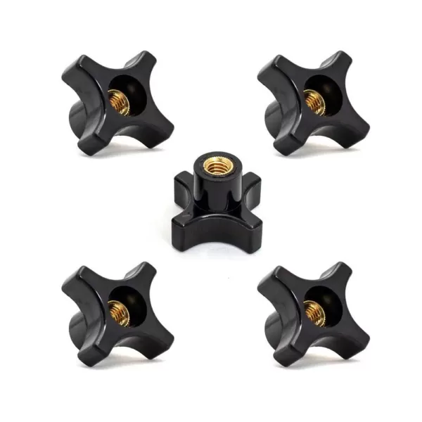 POWERTEC 5/16 in.-18, 4-Point Thru Knob (5-Pack)