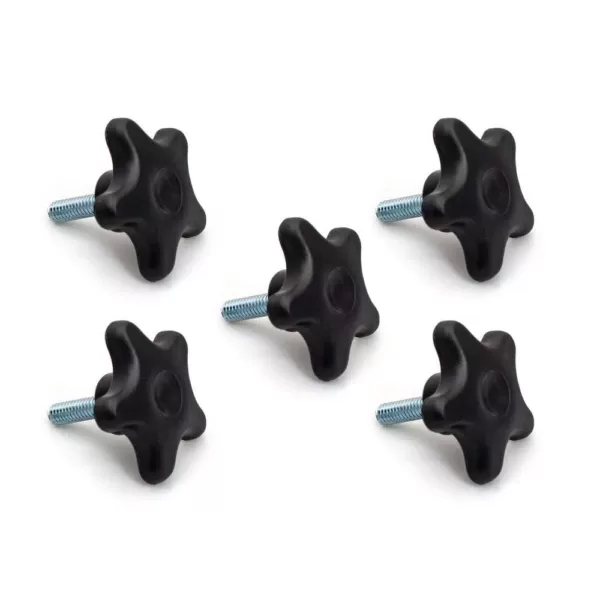 POWERTEC 5/16 in.-18, 5-Star Stud Knob (5-Pack)