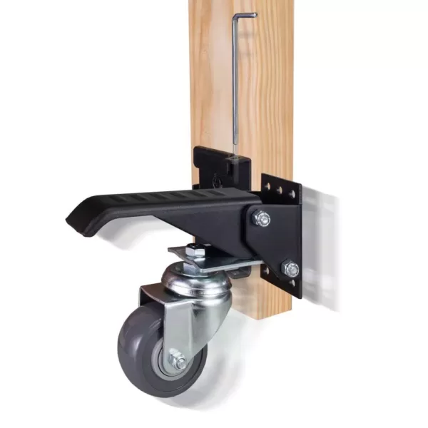 POWERTEC Workbench Casters with Quick-Release Workbench Caster Plates (4-Sets)