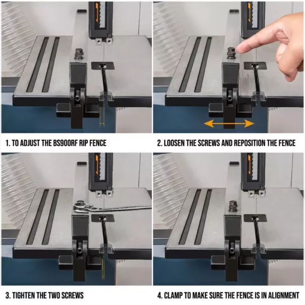 POWERTEC Rip Fence for POWERTEC Wood Band Saw