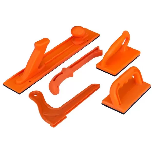 POWERTEC Plastic Safety Push Block and Stick Set (5-Piece)