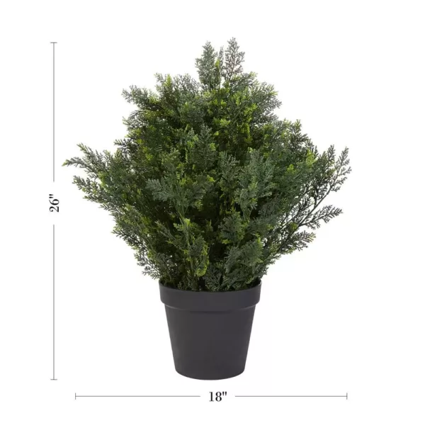 Pure Garden 26 in. Artificial Cedar Topiary