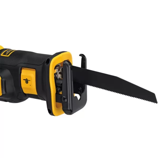 DEWALT 20-Volt MAX Lithium-Ion Cordless Brushless Compact Reciprocating Saw with 20-Volt MAX Premium Li-Ion (1) 5.0Ah Battery