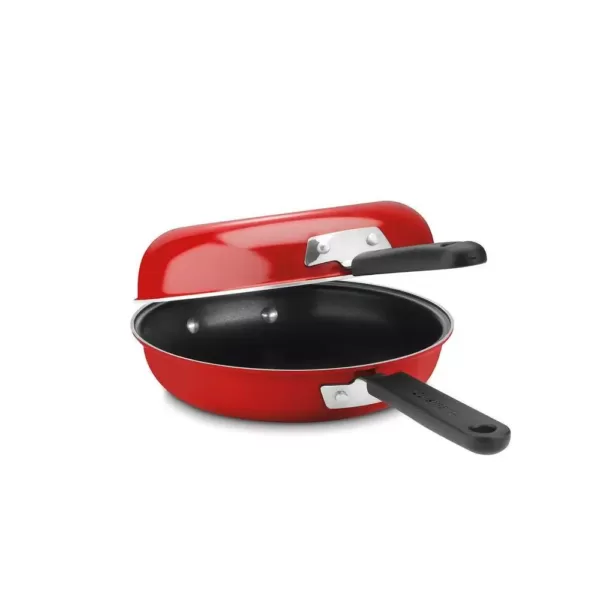 Cuisinart 2-Piece Aluminum Nonstick Frittata Pan Set in Red