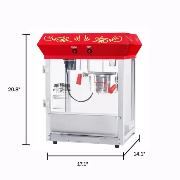 Great Northern 4 oz. Red Top Master Popcorn Machine