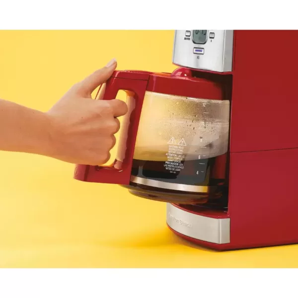 Hamilton Beach 12-Cup Red ensemble Coffee Maker