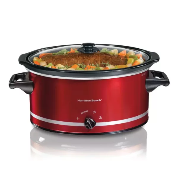 Hamilton Beach 8 Qt. Red Slow Cooker