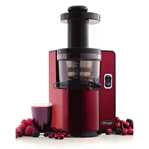 Omega Vertical Slow Speed Masticating Red Juicer