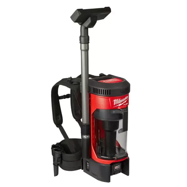 Milwaukee M18 FUEL 18-Volt Lithium-Ion Brushless 1 Gal. Cordless 3-in-1 Backpack Vacuum with Extra HEPA Filter