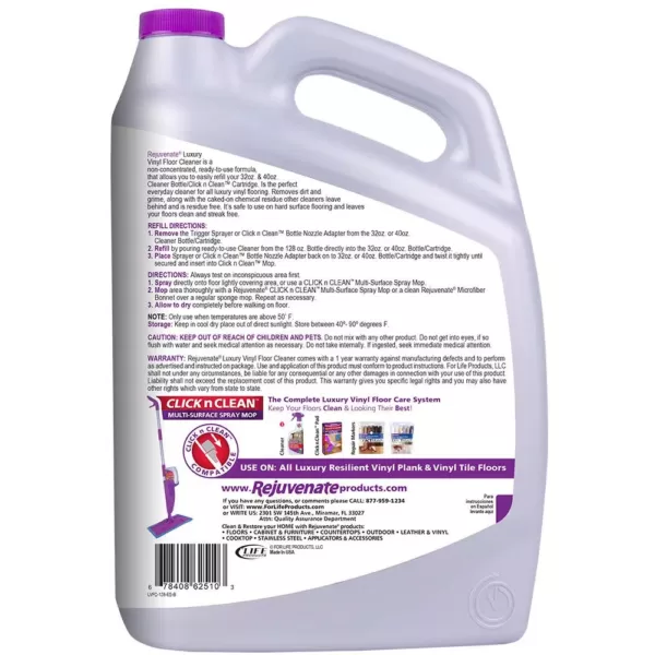 Rejuvenate 128 oz. Luxury Vinyl Floor Cleaner