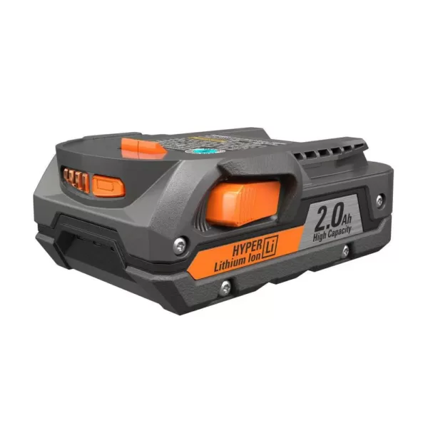 RIDGID 18-Volt Hybrid Folding Panel Light with 18-Volt Lithium-Ion 2.0 Ah Battery and Charger Kit