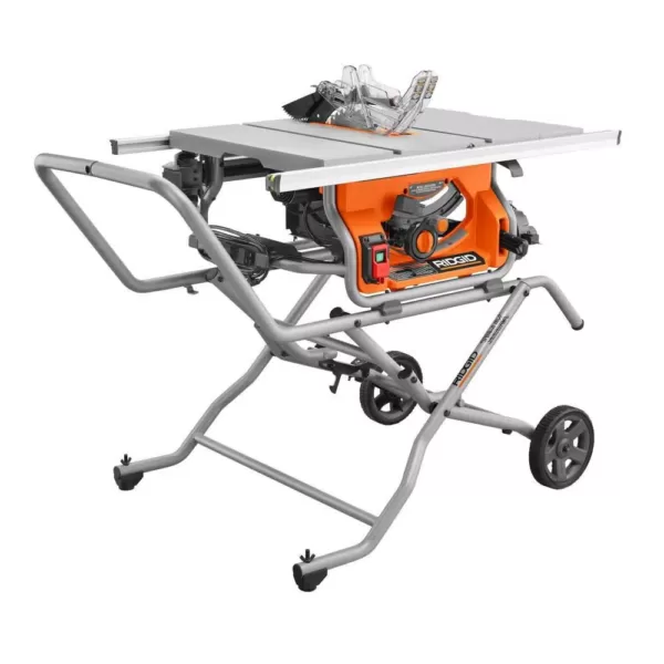 RIDGID 10 in. Pro Jobsite Table Saw with Stand