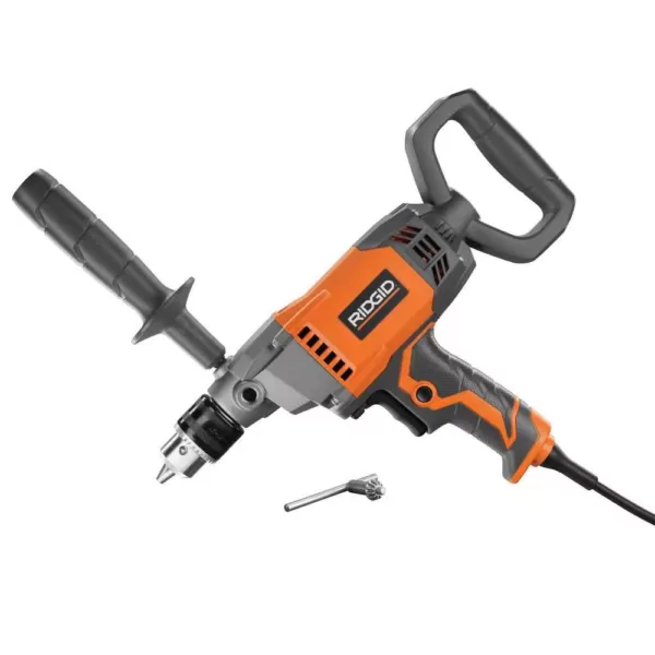 RIDGID 9 Amp Corded 1/2 in. Spade Handle Mud Mixer