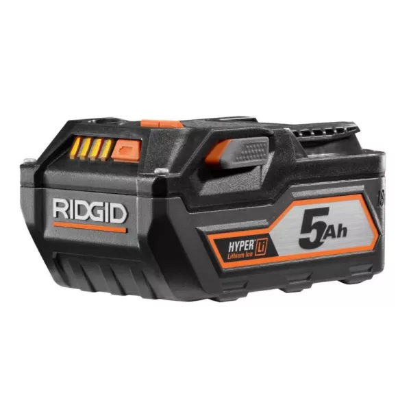 RIDGID 18-Volt Lithium-Ion 5.0 Ah Battery Pack (2-Pack)