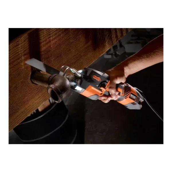 RIDGID Thru Cool 6 Amp 1-Handed Orbital Reciprocating Saw Kit