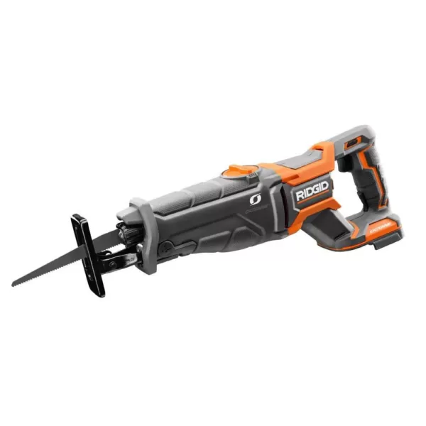 RIDGID 18-Volt OCTANE Lithium-Ion Cordless Brushless Reciprocating Saw (Tool-Only) with Reciprocating Saw Blade