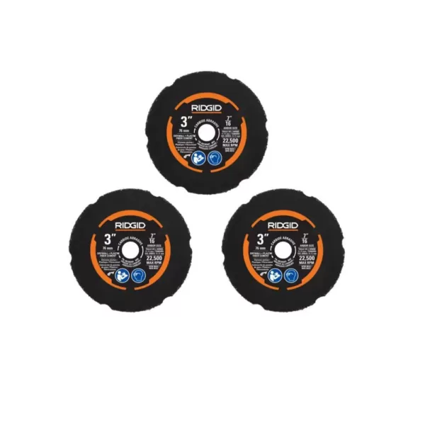 RIDGID Carbide Cut-Off Wheel Set (3-Piece)