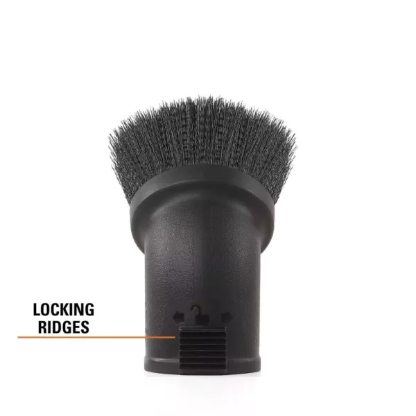 RIDGID 2-1/2 in. Locking Accessory Round Dusting Brush for Wet/Dry Vacs