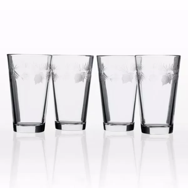 Rolf Glass Icy Pine 16 oz. Clear Pint/Mixing Glass (Set of 4)