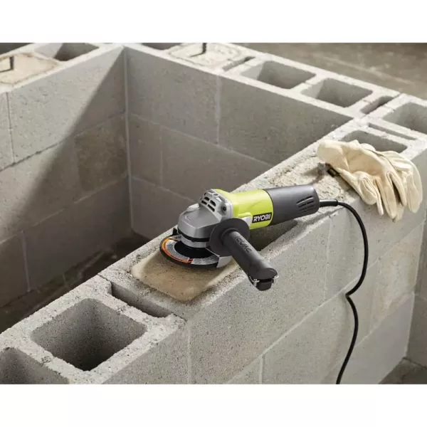 RYOBI 5.5 Amp Corded 4-1/2 in. Angle Grinder