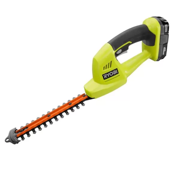 RYOBI ONE+ 18-Volt Lithium-Ion Cordless Grass Shear and Shrubber Trimmer - 1.3 Ah Battery and Charger Included