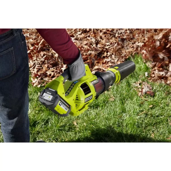 RYOBI 110 MPH 480 CFM Variable-Speed Turbo 40-Volt Lithium-ion Cordless Battery Jet Fan Leaf Blower (Tool Only)