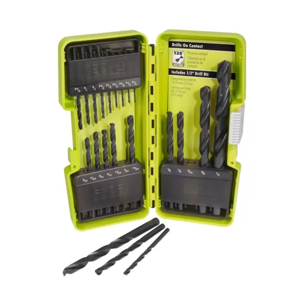 RYOBI Black Oxide Drill Bit Set (21-Piece) and Impact Rated Driving Kit (40-Piece)