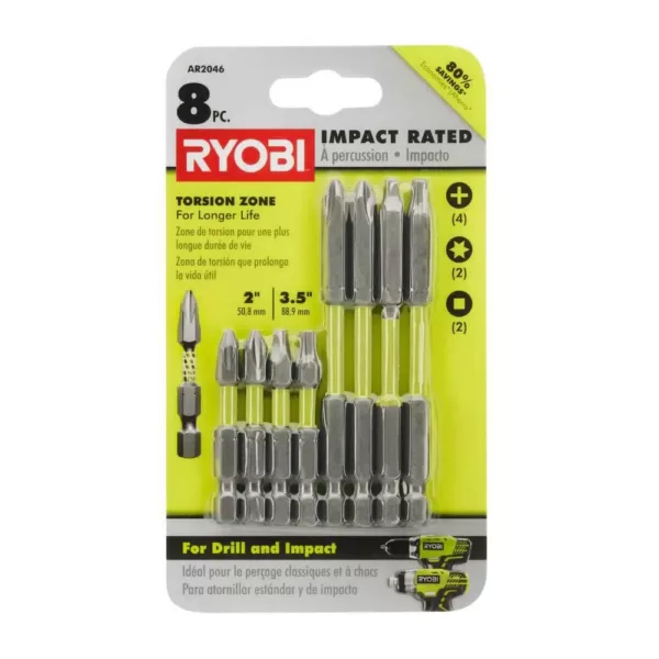 RYOBI Multi-Material Drill and Drive Kit (60-pc) With (8-pc) Impact Rated Driving Kit