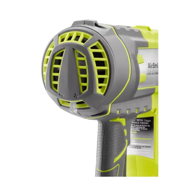 RYOBI 18-Volt ONE+ Lithium-Ion Cordless AirStrike 16-Gauge Cordless Straight Finish Nailer (Tool Only) with Sample Nails