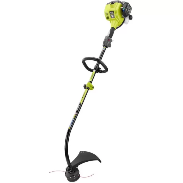 RYOBI 25cc 2-Cycle Attachment Capable Full Crank Curved Shaft Gas String Trimmer